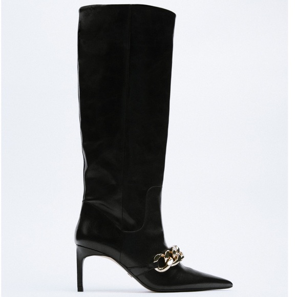 NWT ZARA Leather Boots - Picture 10 of 13